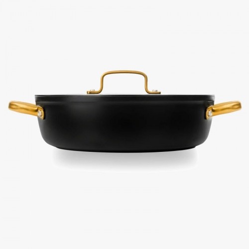 CACEROLA ANTIADHERENTE ICONIC NEGRO 28 CM