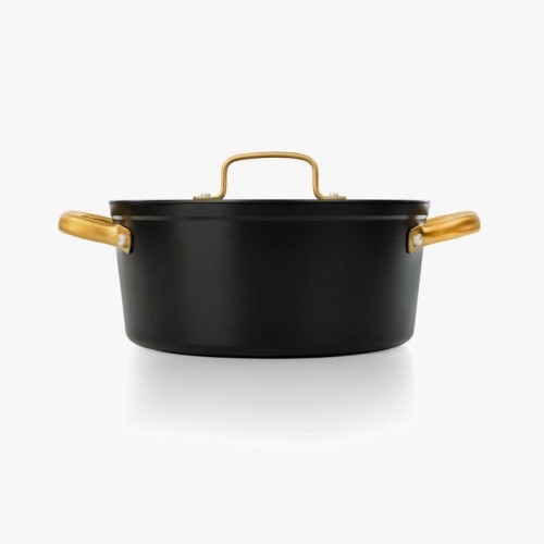 CACEROLA ANTIADHERENTE ICONIC NEGRO 24 CM