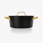 CACEROLA ANTIADHERENTE ICONIC NEGRO 24 CM