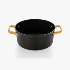 CACEROLA ANTIADHERENTE ICONIC NEGRO 24 CM