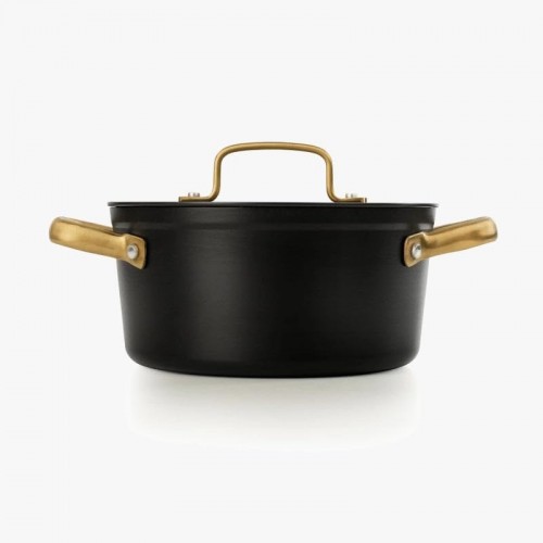 CACEROLA ANTIADHERENTE ICONIC NEGRO 20 CM
