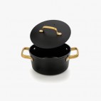 CACEROLA ANTIADHERENTE ICONIC NEGRO 20 CM
