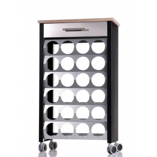 BOTELLERO BACUS 24 BOTELLAS NEGRO BOTELLERO BACUS 24 BOTELLAS NEGRO